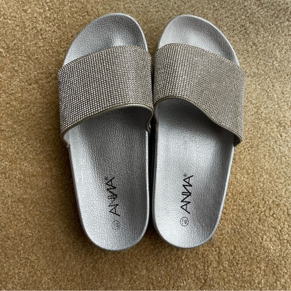 Anna Rhinestone Bling Sandal / Slides 8.5 - Picture 4 of 5